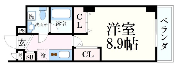 打出駅 徒歩1分 2階の物件間取画像